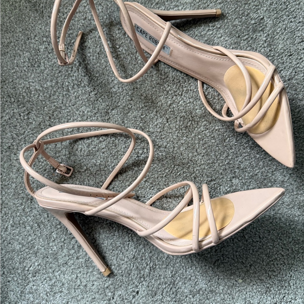 Cape Robbin Women's Nude Strappy Heels